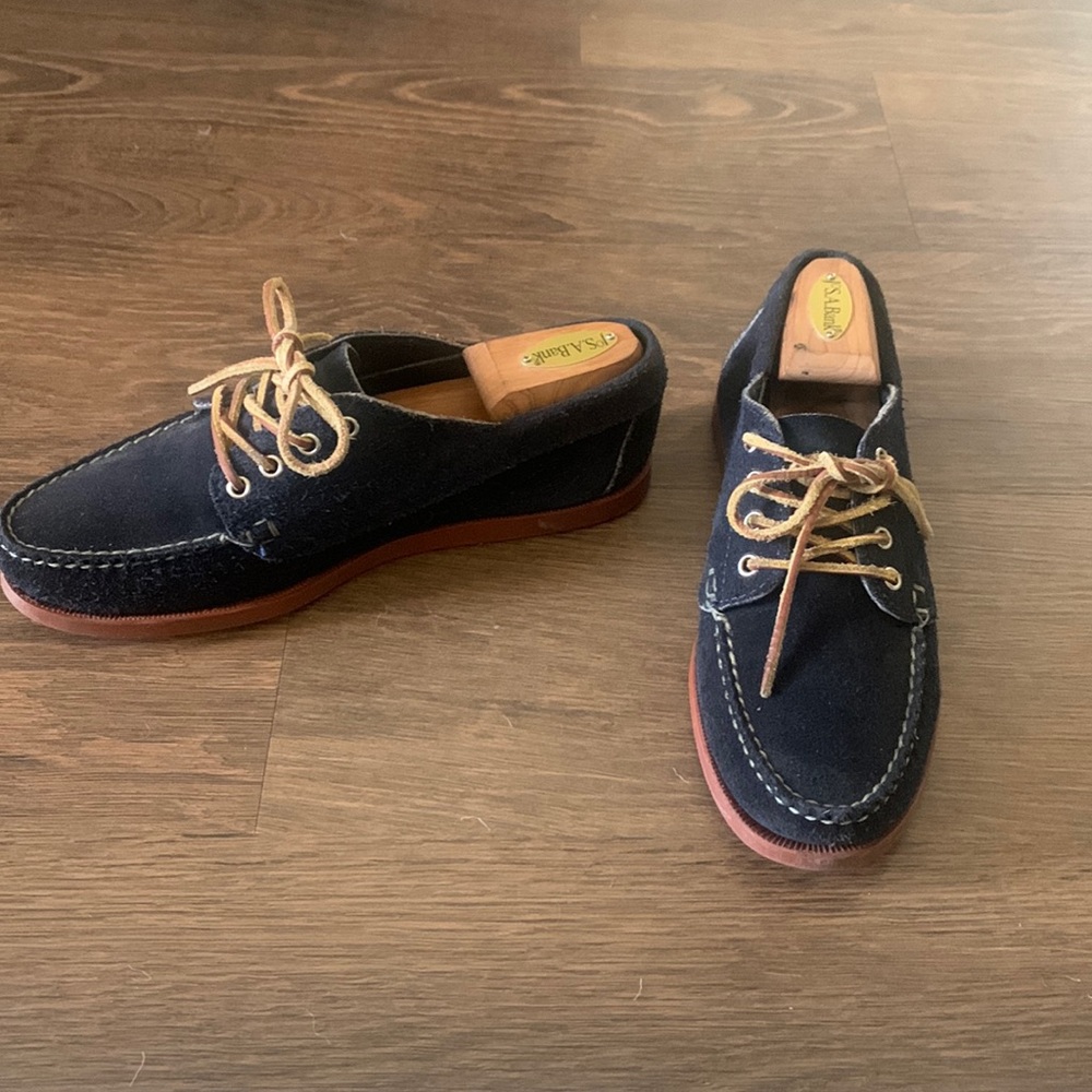Oakstreet Bootmakers Trail Oxford Navy Orion Suede